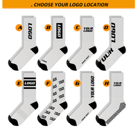 Chaussettes de sport athlétiques de qualité supérieure, respirantes, anti-humidité, chaussettes de course personnalisées en coton tricoté pour le basketball et les sports