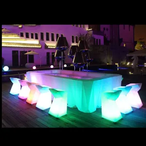 Салат-бар для ночных клубов с подсветкой мобильный светодио дный барный стол для коктейлей