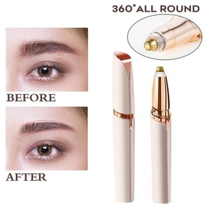 Épilateur à sourcils portable USB rechargeable, rasoir indolore pour maquillage, stylo de suppression des poils des sourcils - Product Image 5