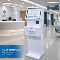Kiosque intelligent OEM ODM pour l'enregistrement et le paiement en milieu hospitalier, terminal interactif à écran tactile, système de paiement sans espèces en libre-service