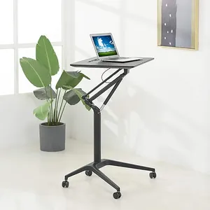 Computer Side Table Small Standing Office Adjustable Automatic Locket Solid In Manual Height Lap Desk