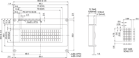 Wisetip Multi Series Vc20X4A Benutzerdefiniertes Zeichen-LCM-Modul ST7066 Controller +5V Display-Lösung 77x25,2mm Anzeigebereich 1/16 Duty