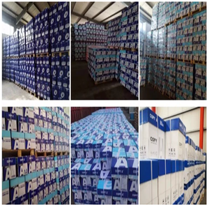 Precio DE FÁBRICA DE China 104 <span class=keywords><strong>106</strong></span> Blancura 100% Papel offset de pulpa de madera 70GSM 75GSM 80GSM A4 Papel de copia en la tienda - Product Image 1