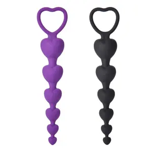 Silicone Slim Pull Beads Massager Adult Product Anal Butt Plug for beginner Sex Toys Man Woman