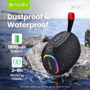 BAVIN Fashion RGB Light - Altavoz Inalámbrico Mini con Subwoofer de Bajos Potentes BM33, Resistente al Agua y al Polvo - Product Image 5