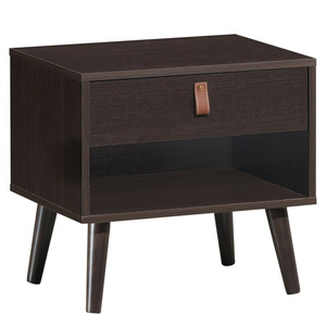 DB Luxury Mid-Century Table de chevet moderne en bois massif de style européen avec tiroir de rangement Design de panneau pliable pour une utilisation en appartement - Product Image 3