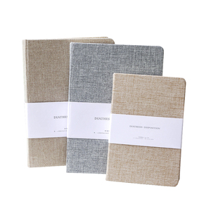 Tùy chỉnh A5/A6 rắn thân thiện với môi Linen bìa cứng máy tính xách tay dễ dàng bằng văn bản với bụng ban nhạc may RÀNG BUỘC - Product Image 3