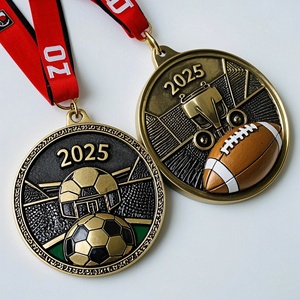 Médaille en métal personnalisée avec logo, alliage de zinc, 3D, marathon, football, natation, récompense de compétition, médaille d'or sportive - Product Image 6