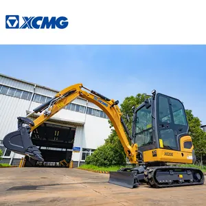 XCMG resmi digunakan XE20E Mini Bagger 2 Tonne 1.8 Tonne Mini explunadora Mini bagger Excavator