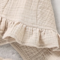Vintage Khaki Muselina Niños Sombrero Bebé Gorro