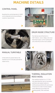 Máquina vertical de procesamiento y tostado de frutos secos, horno de tostado de frutos secos con cinta transportadora, máquina de tostado en seco de anacardos - Product Image 5