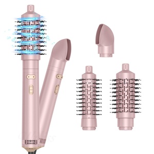 New Arrival Electric Hair Dryer <b>Brush</b> Rotating <b>Round</b> Blower with LED Temperature Display for Household Use - Product Image 2