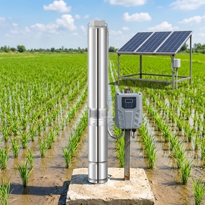 Pompe à eau solaire SN, pompe submersible solaire de 0,75 pouce, 250 W, 24 V avec MPPT, pompe pour puits profond pour l'irrigation agricole, série 2JDC Hig - Product Image 3