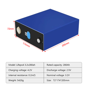 Baterías de Iones de Litio Prismáticas LFP de 3.2V 100Ah 200Ah 280Ah 300Ah 314Ah 320Ah 340Ah 628Ah para Vehículos Eléctricos, 280k MB31 MB30, 10000 Ciclos, CE - Product Image 3