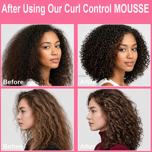 Espuma Moldeadora Orgánica de Larga Duración para Rizos, Define y Moldea, Venta al por Mayor, Espuma para Rizos de Cabello con Fijación Extra Fuerte - Product Image 6