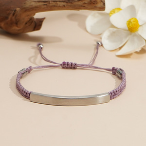 Pulsera de Acero Inoxidable Grabada Que Nunca Se Desvanece, Plateada, Ajustable, Unisex, Estilo Clásico - Product Image 4