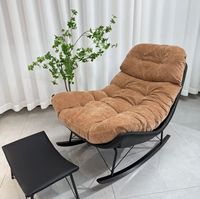 Fauteuil de détente moderne, chaise à bascule, chaise individuelle, idéale pour le salon, la chambre, la villa, l'hôtel