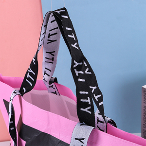 Bán Buôn Hot Bán Biểu Tượng Tùy Chỉnh PP Dệt Tote Túi Màu Hồng Có Thể Tái Chế Nhiều Lớp Không Thấm Nước Cho Quần Áo Siêu Thị Quà Tặng - Product Image 4
