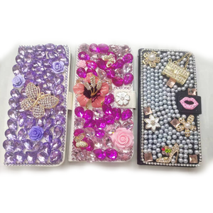 Nouvelle <span class=keywords><strong>coque</strong></span> de téléphone en cuir PU avec strass en cristal <span class=keywords><strong>3D</strong></span> faits à la main pour <span class=keywords><strong>iPhone</strong></span> <span class=keywords><strong>11</strong></span> 12 13 14 15 16 17 Plus Pro Max - Product Image 4