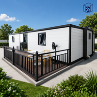 Maison conteneur extensible de luxe 2 chambres, maison modulaire préfabriquée, directement de l'usine Ray-Zen