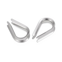 Gerrison Anneau de protection pour câble métallique en acier inoxydable 304, type cœur de poulet, à large ouverture et verrouillable, Chine continentale