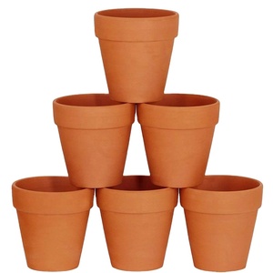 Jardin À La Main Rustique 5 pouces En Terre Cuite Pot De Fleur D'argile Succulent Planteurs - Product Image 1