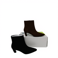 Stivali da Donna Personalizzati OEM/ODM - Impermeabili in Pelle PU, Punta Affusolata, Comodi Tacchi Alti, Stile Italiano per Autunno/Inverno/Primavera