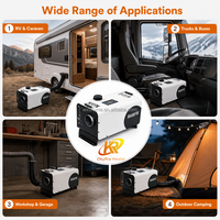 Calentador Diésel OkyRie AX82H de 8600W de Rendimiento Máximo, Todo en Uno, Ajustable de 8-10kW, Portátil, para Campamentos, Autobuses, Talleres