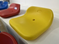 Chaise de stade en plastique à dossier bas pour extérieur, siège de gradins en HDPE à fixation au sol pour arène sportive, tribune temporaire CS-DKB-P