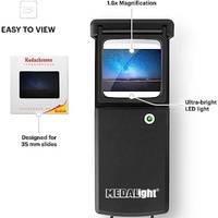 Visualiseur de diapositives lumineux compact et portable Medalight avec rétroéclairage LED, grossissement 1,8X, fonctionne sur piles, pour l'observation d'accessoires de caméra