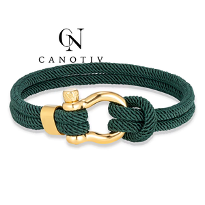 <span class=keywords><strong>Bracelet</strong></span> en corde tressée fait main en acier inoxydable fermoir en fer à cheval en métal doré <span class=keywords><strong>Bracelet</strong></span> pour hommes femmes bijoux de mode cadeau - Product Image 5