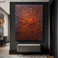 Peinture à l'huile et acrylique abstraite pour salon, chambre et salle à manger, minimaliste, moderne, haut de gamme, faite à la main, avec cadre en plastique transparent, à suspendre
