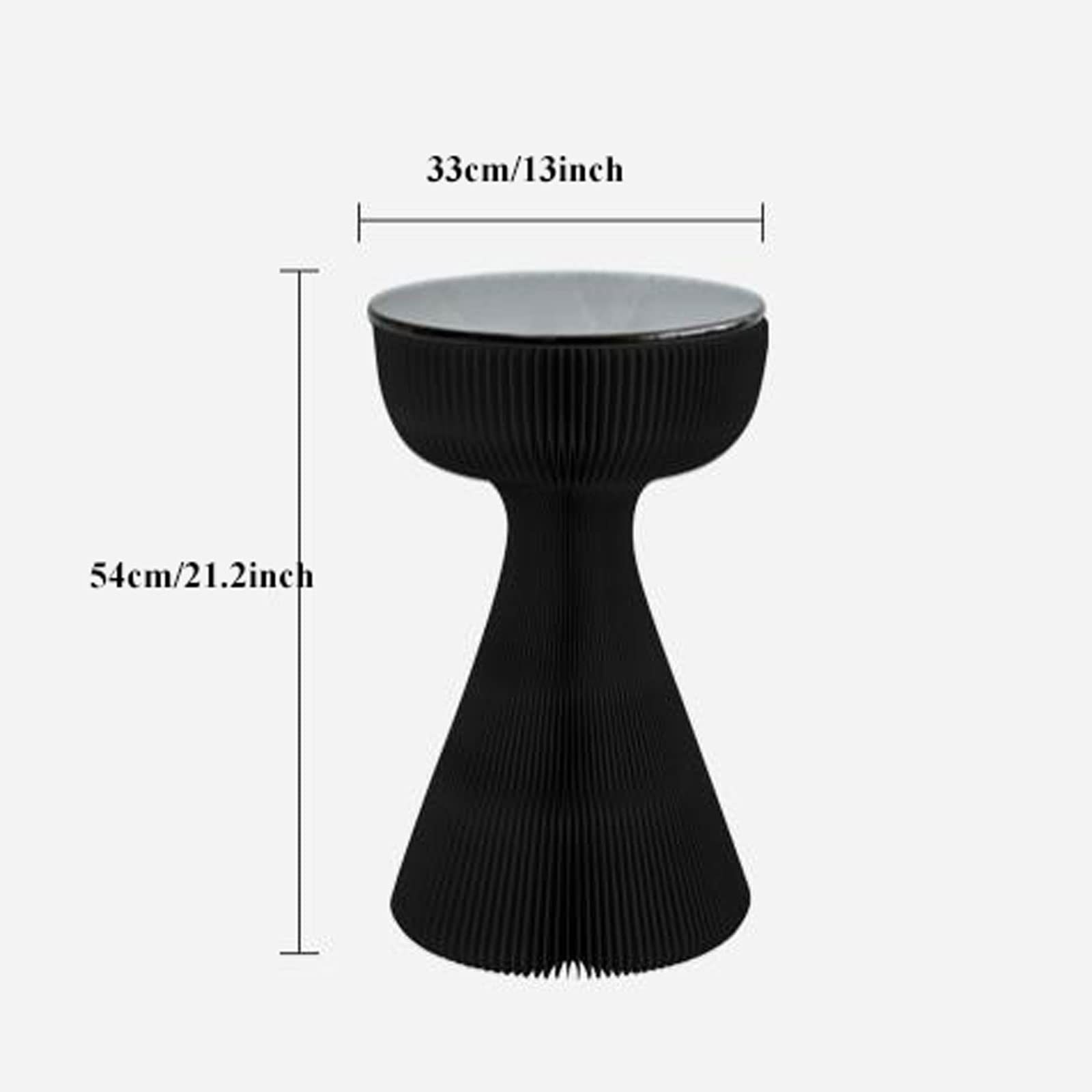 Table en forme de bouquet noir