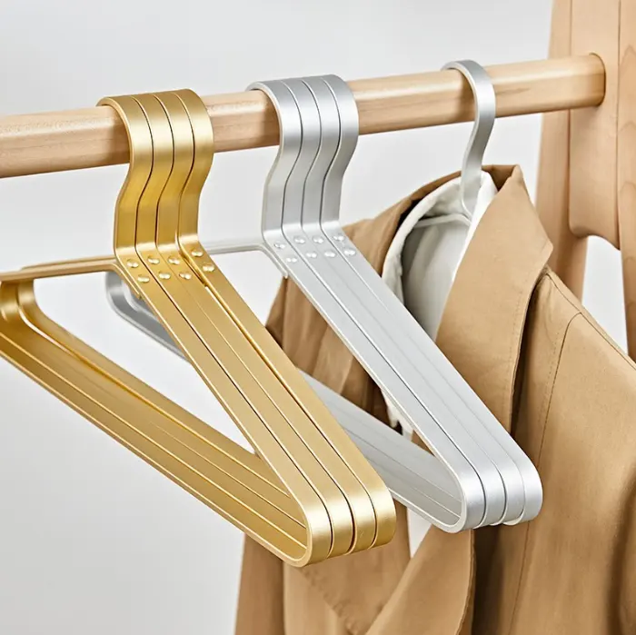 Non Slip Aluminum Alloy Coat Suit Shirt Clothes Wedding Dress Wire Hangers Metal Non-caving Cloth Hangers