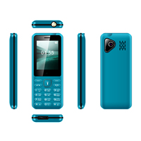 Téléphone mobile GSM compact double SIM 2,4 pouces avec longue autonomie, haut-parleur puissant et lampe torche de 8 mm, prenant en charge le français, l'espagnol et l'allemand - système d'exploitation Linux