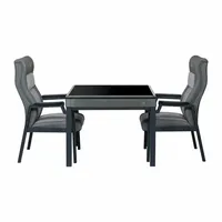 Table de Mahjong Automatique de Luxe pour Mahjong Américain, Machine Pliable à Entraînement Direct, 2 Jeux de Tuiles de 36mm/42mm, Divertissement