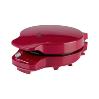 Gaufrier électrique 1200W en plastique avec revêtement antiadhésif, plaques fixes de 20 cm, pour snacks, avec protection anti-surchauffe et poignée froide au toucher, usage domestique