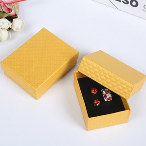 Coffret à bijoux en papier avec logo personnalisé, doublure en éponge tendance, finition mate, pour bague/boucles d'oreilles/collier, emballage cadeau, plusieurs couleurs - Product Image 6