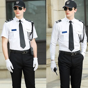 Ensemble uniforme <span class=keywords><strong>de</strong></span> sécurité pour hommes, chemise <span class=keywords><strong>de</strong></span> sécurité à manches longues pour le personnel <span class=keywords><strong>de</strong></span> sécurité des propriétés - Product Image 6