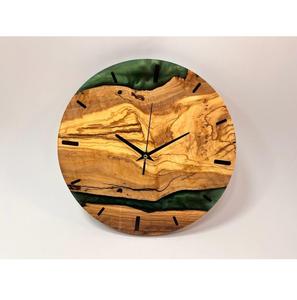 Horloge murale en résine élégante, décoration de maison élégante, durable, de haute qualité, chronométrage précis, parfaite pour le salon - Product Image 1