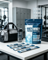 Isolat de protéines de lactosérum en poudre 2 lb, 30 sachets individuels portables, complément nutritionnel sportif pour adultes pour la croissance musculaire