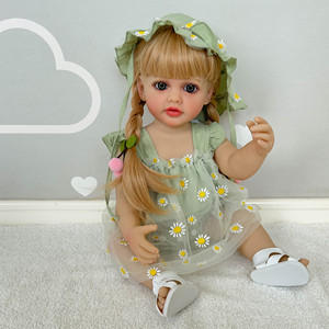 Muñeca <span class=keywords><strong>Reborn</strong></span> Popular de 22 Pulgadas, Muñeca <span class=keywords><strong>Reborn</strong></span> de Vinilo, Muñecas Bebé <span class=keywords><strong>Reborn</strong></span>, Juguetes para Niñas, Muñecas Bebé <span class=keywords><strong>Reborn</strong></span> de Silicona de 55 cm - Product Image 1
