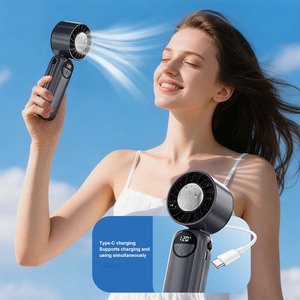 Mini ventilateur portatif rechargeable par USB, durable, avec pulvérisation nano, humidificateur et fonction de suspension au cou - Product Image 3