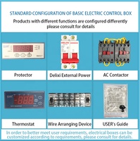 Boîte de contrôle de température pour salle froide, appareil électrique pour dégivrage et refroidissement, 5hp, en stock, livraison gratuite