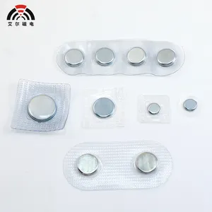 N52 N35 PVC bloque lavable magnético sewable Invisible oculto imán de botón para ropa