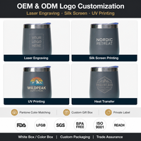 Vaso Térmico de Acero Inoxidable con Aislamiento al Vacío de Doble Pared, con Forma de Huevo, Personalizable con Logotipo OEM, para Regalo de Boda, Bar, Uso en Exteriores