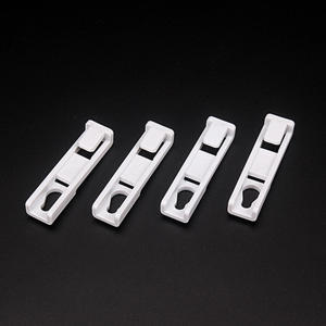 High Quality With Rings White Color Plastic POM Curtain Hook for New-S Track Accessories - Product Image 1