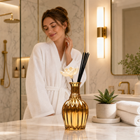 Cadeau de Noël : Diffuseur de parfum en céramique en forme de citrouille de 100 ml, décoration d'intérieur, parfum sans flamme, parfum longue durée, éliminateur d'odeurs