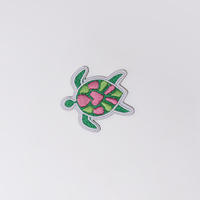 Patch brodé personnalisé en chenille plat, motifs mignons DIY : Jour de match, ballon, patte, fruit, ananas, flamant rose, chat, tortue, animal