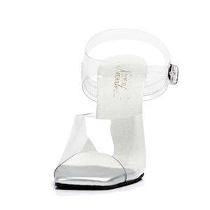 13cm trong suốt dày đế giày cực nhảy Dép đầy đủ ăn mặc bên striptease nền tảng của phụ nữ đặt ra chéo Mặc quần áo mô hình - Product Image 4